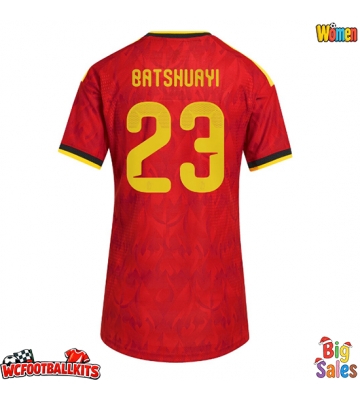 Belgium Michy Batshuayi #23 Replica Home Stadium Shirt for Women World Cup 2026 Short Sleeve